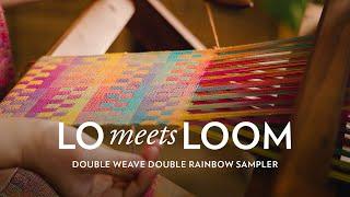 Learning to Weave Double Weave // Double Rainbow Weaving Sampler // Lo Meets Loom