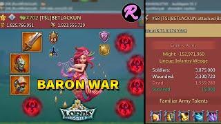 Baron War 3 11K Heroes and Full T5!? How is this a blackwing! - Lords Mobile