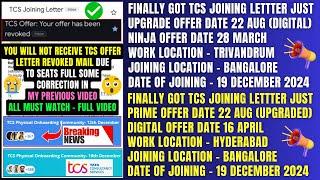 TCS REVOKING OFFER LETTER DUE TO WRONG BGC DOCUMENTS SUBMISSTION & NOT MEETING ELIGIBILITY CRITERIA