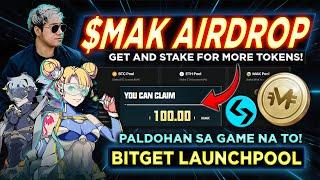 Metacene $MAK AIRDROP Claim + Bitget Launchpool Stake & GET MORE FREE TOKENS!