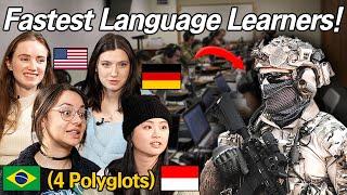 4 Polyglots was surprised How US Military Linguists Learn Language So Fast! l Fastest in the World!!