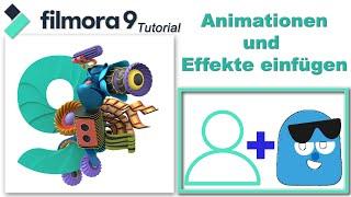 Grafikanimation / Animationen und Effekte in ein Video einfügen / Filmora9 Tutorial deutsch