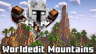 How to Transform Any Terrain into Epic Lore Friendly Mountains! - Minecraft Worldedit Tutorial