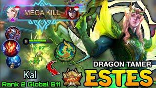 Rattan Dragon Estes MVP Plays New EPIC Skin of Dragon Tamer - Top 2 Global S11 Estes by Kal - MLBB