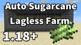 Auto Sugarcane Farm Tutorial! (Minecraft 1.18 Java/Bedrock)