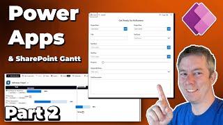 Power Apps Integrated with a SharePoint Gantt Chart