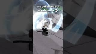 bro got sliced out of existence   #roblox #robloxmemes #kj