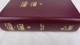 Tagalog - English Diglot Bible Burgundy Leather Cover with Thumb Index / TPV - TEV