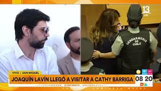 Joaquín Lavín León llega a la cárcel de San Miguel a visitar a Cathy Barriga | Tu Día | Canal 13