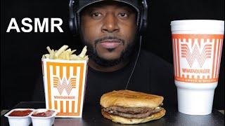 ASMR WHATABURGER PATTY MELT & FRIES MUKBANG. TCASMR