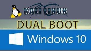 Dual boot windows 10 with kali linux full tutorial