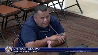 Oversight hearing held for Guam Department of Education