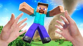 Throwing MINECRAFT Steve Into a Tornado - Bonelab VR Mods
