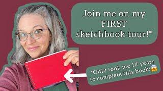 My Very First Sketchbook Tour (This watercolor book took me 14 years to complete!!)