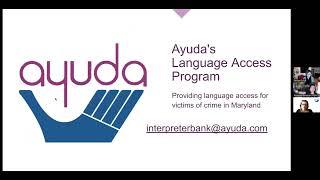 Webinar: Improving Language Access for Immigrant Crime Victims in Maryland (December 11, 2023)