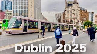 Dublin Ireland 2025 | 4k walking tour of Dublin City Centre | Temple bar Dublin | UHD 60FPS VIDEO