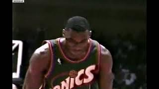 Shawn Kemp Dunks On Hakeem Olajuwon!