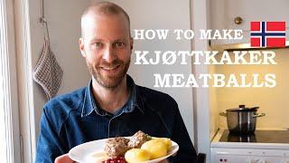 How to cook authentic Norwegian Meatballs (NOT Swedish) & recipe