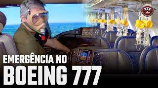 Emergência no BOEING 777 no simulador FULL MOTION