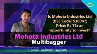 Mohota industries | Hidden Treasure | Investing | Finance | Stocks and Shares | Share Guru Weekly