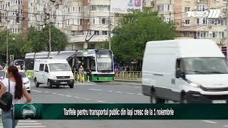 Tarifele pentru transportul public din Iași cresc de la 1 noiembrie