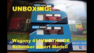 UNBOXING: Wagony 411Vb PTK i DB Schenker Albert Modell