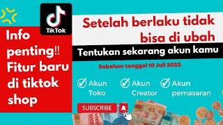 Fitur baru toko akun resmi tiktok shop, setelah berlaku tidak bisa dipakai untuk affiliasi