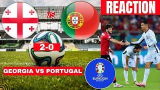 Georgia vs Portugal 2-0 Live Stream Euro 2024 Football Match Score Commentary Highlights Vivo Direct