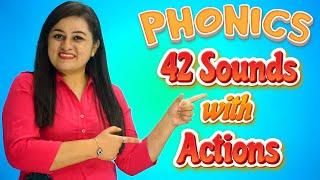 Phonics 42 Sounds with Actions | Learn Phonics Sounds | Cute Owl Edu | @yashpatwardhan