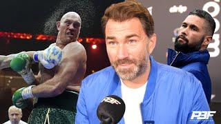 "IS THE PUNCH RESISTANCE GONE?" - EDDIE HEARN CONCERN FOR TYSON FURY IN USYK FIGHT, BELLEW COMMENTS