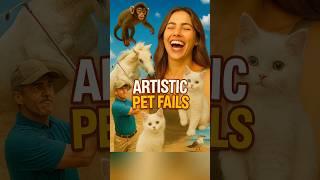 POV: Your Pet Caused Chaos, So I Painted It  #funny #funnyanimals #fails