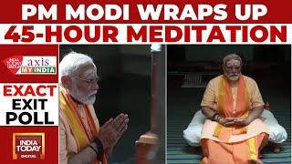 PM Modi Wraps Up 45-hour Meditation At Vivekananda Rock Memorial |India Today Exit Poll | 2024 Polls