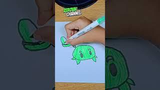 Drawing Cute Melon Pult   Plants vs Zombies #shortvideo #short #drawing #plantsvszombies #MelonPult