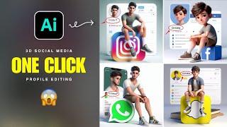 New Trending 3D AI Social Media Profile Name Photo Editing | Viral Photo Editing | Bing Ai Image