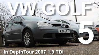 2007 Volkswagen VW Golf Match 1.9 tdi 104 bhp MK5,  start up quick in depth tour