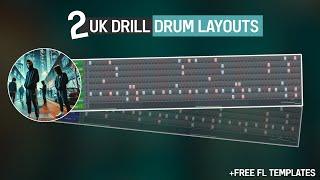 2 UK DRILL DRUM PATTERNS (Try these inside FL Studio +Free FLP]