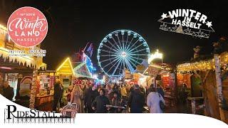 Winterland Hasselt 2024 - der wunderschöne Weihnachtsmarkt mit Kirmes Attraktionen in Belgien | VLog