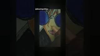 "Epic Gojo Shot Drawing | Whitey Style Sketch ️"