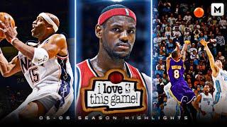 NBA 05-06 Highlights ft. Young Bron, Nets Vince, and Prime Kobe  I LOVE THIS GAME!