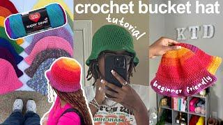 how to: crochet bucket hat | beginner friendly tutorial