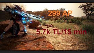 [PvE]BDO - Black Desert Online - 299 AP - Maehwa Awakening Tungrad Ruins Grind (5.7k tl/15 min)