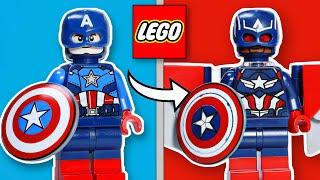 THE EVOLUTION OF LEGO CAPTAIN AMERICA (DOWNGRADE!?!) 