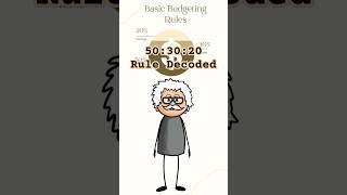 Master the 50:30:20 Rule: Simple Budgeting for Financial Freedom! #budgeting #shorts