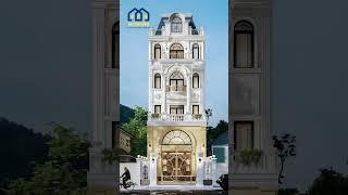 Nhà phố tân cổ điển 4 tầng 1 tum #vicohome #thietkenhadep