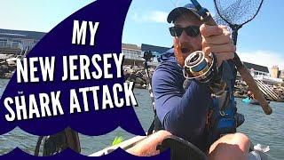 CRAZY SCARY!! Kayak Shark Attack while Kayak Fishing New Jersey for Fluke and Weakfish!