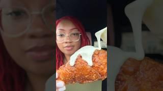 Listen to the crunch ‍ Bonchon Korean Fried Chicken #asmr #mukbang