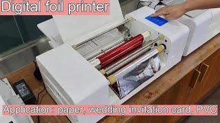 Amydor 360D A3 printing size 300dpi paper wedding card digital hot foil stamping machine AMD360D