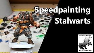 Painting Stalwart Heroes (Brutogg & Dagnai) From Cursed City Using Army Painter Speedpaints