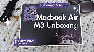 MacBook Air M3 2024 Unboxing & Setup | Widgets, Apps & How I Use My Mac as a Web Designer  