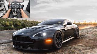 Aston Martin V12 Vantage S | Forza Horizon 5 | Steering Wheel Gameplay